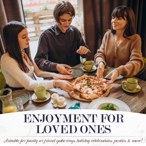 Miniatura 7 de Horno de pizza eléctrico de Baker's Friend para encimera interior, máquina de 12 pulgadas para el hogar, cocedor y parrilla, horno de piedra