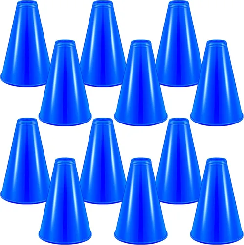 Woanger 12 Piezas de Megafonía de Animación para Favores de Fiesta, Deportes, Animación de Partido, Silbato de Plástico DIY para Partidos