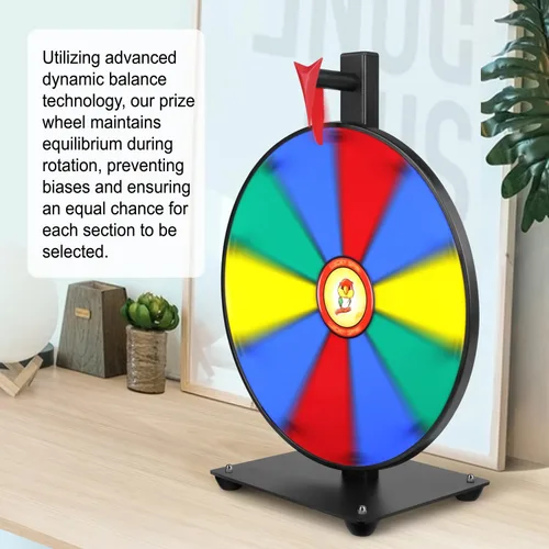 Miniatura 2 de Pionites Ruleta de premios para mesa o montaje en pared con rotulador de borrado en seco y borrador para entretenidas fiestas en casa, ferias