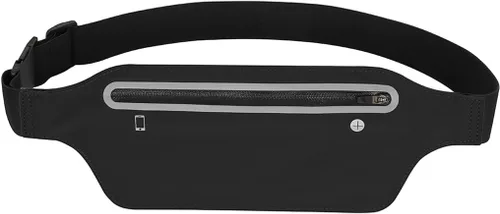 Miniatura 9 de Riñoneras para mujer, riñonera impermeable para hombres, cinturón ajustable para correr, cinturón de bolsillo delgado y expandible, soporte