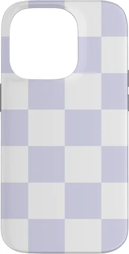 Miniatura 17 de Cute Pastel Lavender Off White Checker Pattern Design Case for iPhone 17