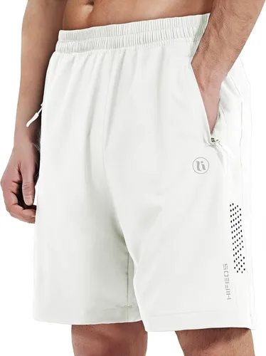 HIFEOS Pantalones cortos deportivos para hombre, pantalones cortos de entrenamiento para correr, tenis, gimnasio, 5, 7, 9 pulgadas, cómodos,
