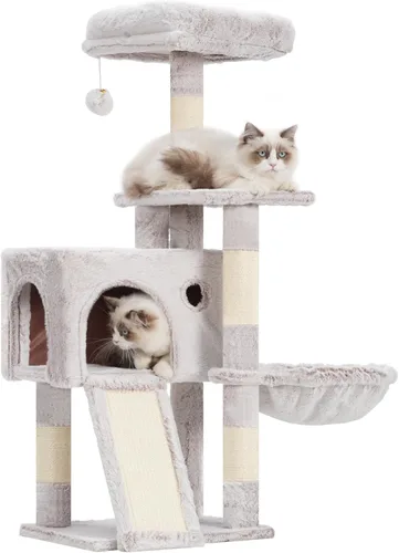 Miniatura 11 de Gitelsnour Árbol resistente para gatos con 3 condominios grandes para gatos, 3 platfroms, torre de árbol para gatos de interior grande y adulto