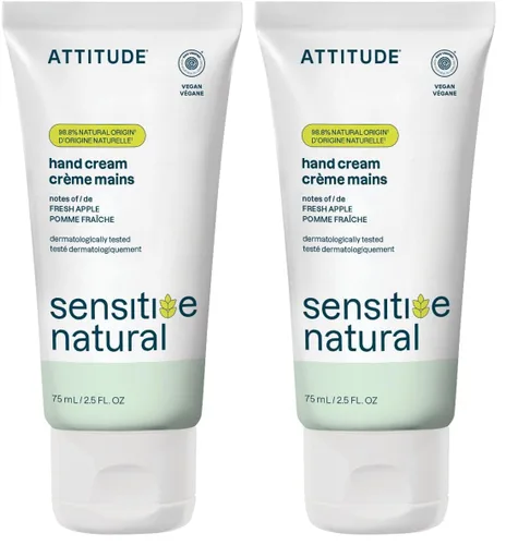 Miniatura 9 de ATTITUDE Crema de manos para pieles sensibles con avena, verificada por EWG, dermatológicamente probada, vegana, sin perfume, 2.5 onzas líquidas
