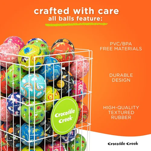 Miniatura 4 de Crocodile Creek Pelota de Patio de Juegos – Pelota de goma duradera para niños de 3 años en adelante – Pelota inflable que rebota para kickball, Pez