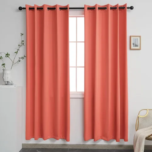 Miniatura 88 de YGO - Cortinas verdes de 183 cm de ancho por 213 cm de largo para dormitorio - Cortinas opacas con ojales en la parte superior, extra anchas