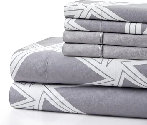 Miniatura 37 de Marina Decoration Ropa de cama ultra suave y sedosa con bolsillo profundo con estampado rico de rayón derivado de bambú para todas las estaciones