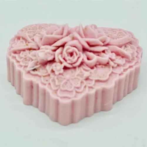 Miniatura 8 de Moldes de jabón de silicona de corazón floral delicado con flores hermosas para hacer jabón, moldes de silicona para chocolate, caramelos, pastel