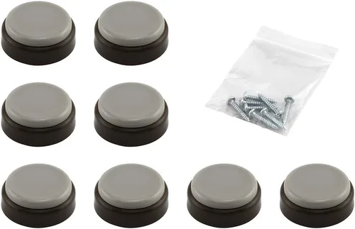 Miniatura 3 de Prime-Line MP75727 - Autoadhesivo de plástico marrón chocolate redondo de 1 pulgada (8 unidades)