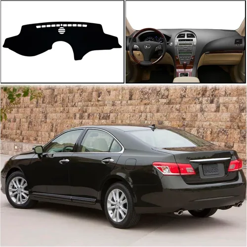Miniatura 6 de Funda para salpicadero interior compatible con Lexus ES240 ES350 Sedan 2007-2012, protector de alfombra (borde negro)
