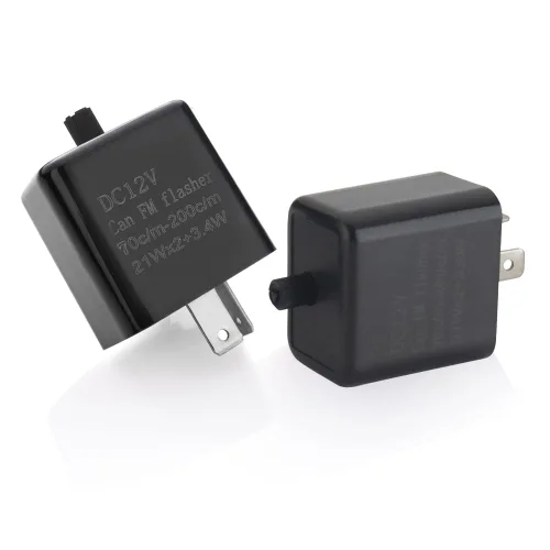 Miniatura 8 de Relé electrónico intermitente LED de velocidad de 12 V ajustable de 2 pines para señal de giro de motocicleta, reemplazo directo, relé universal