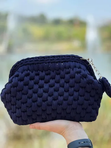 Miniatura 2 de CHQEL Bolso de mano de noche para mujer, hecho a mano, bolso de fiesta de boda de ganchillo, pequeño bolso de mano formal con solapa