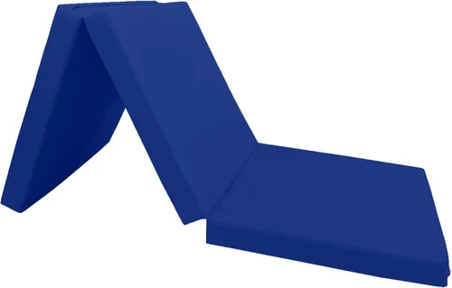 Miniatura 4 de D&D Futon Furniture Camas de espuma triple Shikibuton azul real, 3 x 27 x 75, espuma blanca resistente de alta densidad de 1.8 libras, alfombrillas
