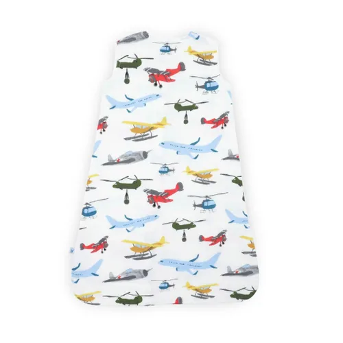 Miniatura 3 de Little Unicorn 0-6 Month Premium Muslin Sleep Sack 1.1 TOG Soft & Breathable Muslin Cotton for safer sleep 2 way zipper (Air Show)