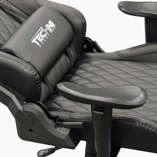 Miniatura 11 de Techni Sport RTA-TS51-BK - Silla para juegos, color negro Adjustable lumbar support, adjustable armrests, carbon fiber look, 300 lb capacity