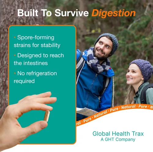 Miniatura 4 de Global Health Trax GHT - Cápsulas probióticas ThreeLac, 120 unidades, apoyo digestivo integral para hombres, mujeres y niños, sistema inmunológico
