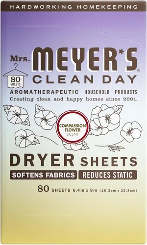 Miniatura 16 de MRS. MEYER'S CLEAN DAY - Hojas para secadora, suavizante de telas, reduce la estática, infundida con aceites esenciales, madera de abedul, 80