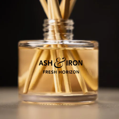 Miniatura 2 de Difusor de varillas de lujo para el hogar y el baño – Ash & Iron Fresh Horizon, Crisp Alpine Air & Cactus Blossom, 4.2 fl oz, 3-5 meses de duración