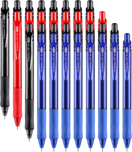 Miniatura 8 de Bolígrafos a Granel, 30 Piezas Bolígrafos Retráctiles de Punta Media (1.0mm) Bolígrafos de Bola para Escritura Suave Regalos para Mujeres y Hombres