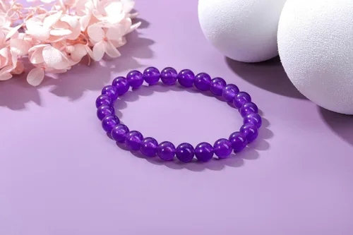 Miniatura 22 de Jovivi Pulsera elástica de cuentas redondas semipreciosas naturales – 0.315 pulgadas hecha a mano con cuentas de piedras preciosas curativas