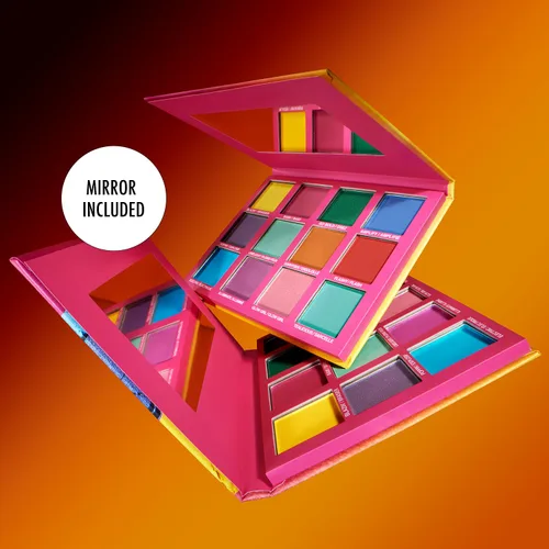 Miniatura 4 de Black Radiance Paleta atrevida y sexy, 18 tonos para ojos y cara, acabado mate, purpurina y perla, incluye contorno, rubor e iluminadores, colección