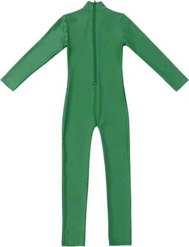 Miniatura 40 de Body de manga larga para niños y niñas, con cuello alto, cuerpo completo, leotardo de gimnasia