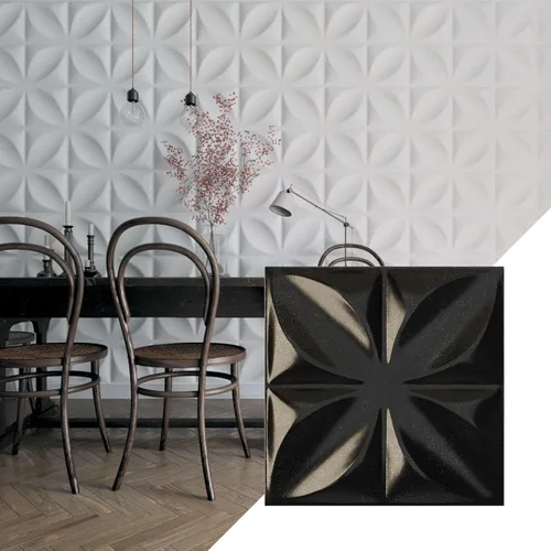 Miniatura 22 de Ekena Millwork WP20X20ALWH 19 5/8 pulgadas de ancho x 19 5/8 pulgadas de alto Alexa EnduraWall Decorativo 3D Panel de pared cubre 2.67 pies cuadrados