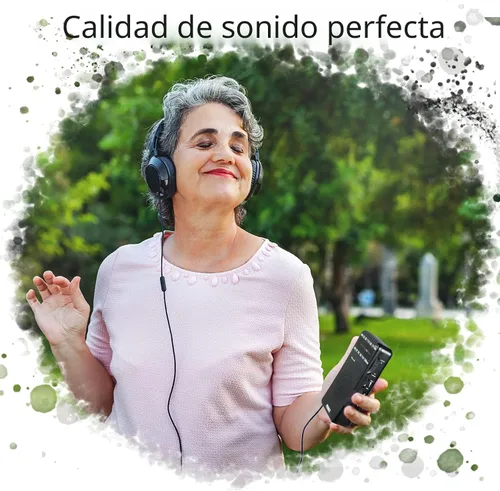Miniatura 2 de PRUNUS J-166 - Radio portátil AM FM, Regalos para papá y mamá, Radio operada con pilas con luz de sintonización, clip trasero, excelente recepción