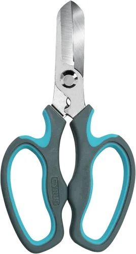 Miniatura 9 de CYRUS Tijeras de jardín Podadora con dientes de sierra Tijeras de poda Flor afilada (Azul con diente de sierra) Anti-Slip Ergonomic Grips Florist
