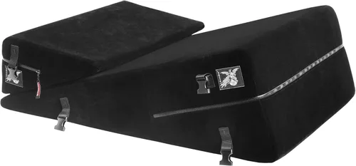 Miniatura 4 de Liberator Black Label - Combo de cuña/rampa de 24 pulgadas con kit de puños, microfibra negra