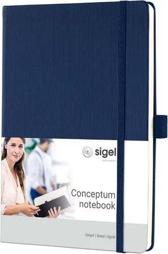 Miniatura 18 de Sigel Cuaderno CO120 CONCEPTUM®, negro, Tapa dura, liso con hoja guía rayada, aprox. A5, con numerosas características