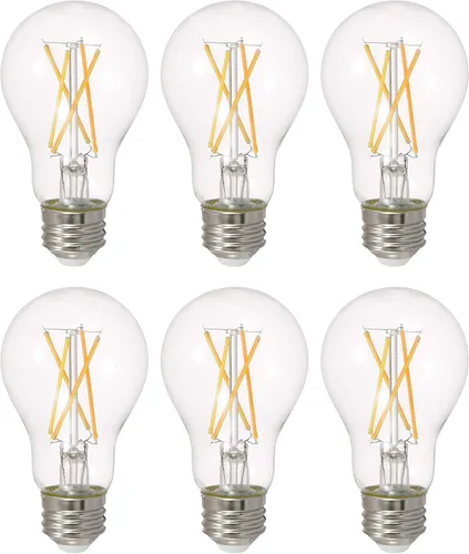 SYLVANIA - Bombilla LED TruWave Natural Series A19, equivalente a 40 W, eficiente 5.5 W, regulable, 450 lúmenes (40805), blanco suave (6 unidades)