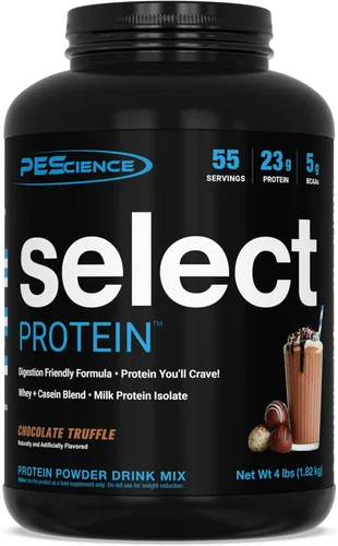 Miniatura 18 de PEScience Select Protein Powder, mezcla de suero y caseína, proteína limpia en polvo para mujeres y hombres, baja en calorías, baja