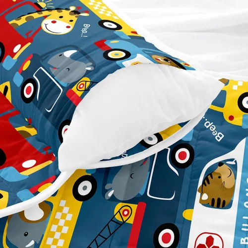 Miniatura 3 de Tapete para siesta espacial – Saco de dormir de galaxia espacial con almohada extraíble – Juego de ropa de cama para guardería y fiestas de pijamas