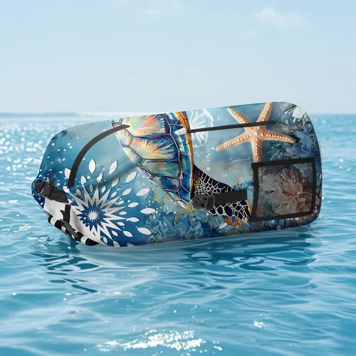 Miniatura 4 de Bolsa seca impermeable Bolsas secas marinas para kayak, senderismo, tortugas marinas, estrellas de mar, mochila con cierre enrollable, mochila