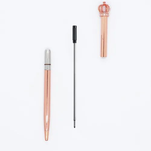Miniatura 5 de DunBong Paquete de 5 repuestos de tinta negra, repuestos de bolígrafo reemplazables, repuesto de metal de punta media (negro)