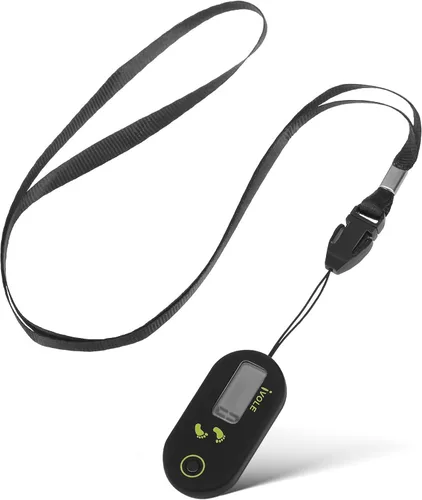 Kisangel Mini podómetro 3D para caminar, contador de pasos con clip para caminar, contador digital, rastreador de pasos deportivo, clips E,