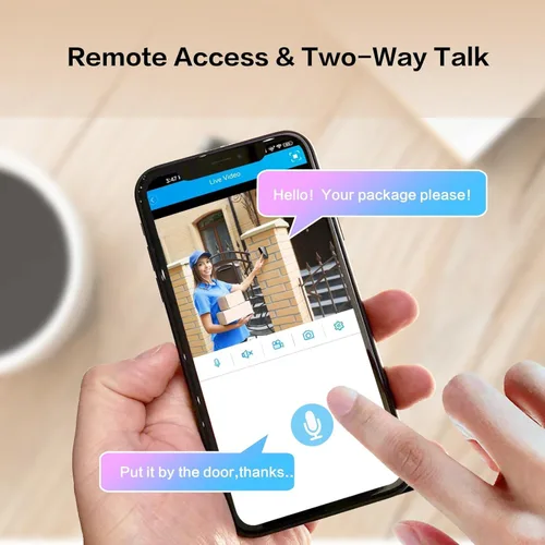 Miniatura 6 de Sistema de cámara de seguridad inalámbrica 4K, cámara WiFi enchufable de 8 piezas para interiores y exteriores, advertencia dual, audio de 2 vías