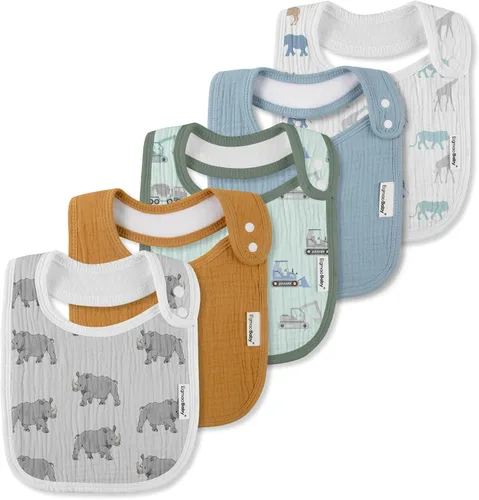 Miniatura 13 de Baberos de muselina para bebés niños y niñas, babero de muselina orgánica para bebé para babeo y dentición, baberos suaves de bandana para babeo