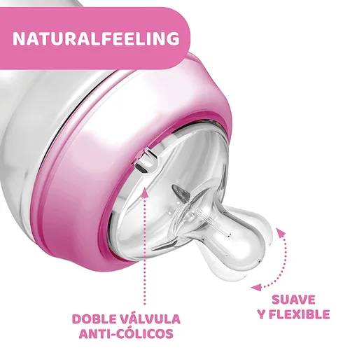 Miniatura 3 de Chicco Natural Feeling 6 Meses + Biberón 11.2 fl oz