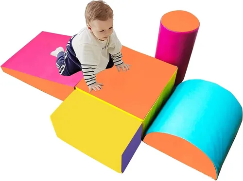 Miniatura 8 de C-CHAIN Esterilla de quesos plegable para gimnasia, gimnasio, fitness, habilidad para voltear en forma de habilidad para niños, jugar en casa