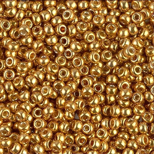 Miniatura 6 de Oro amarillo 0.78 oz Miyuki 8/0 Seed Bead Duracoat galvanizado 0.78 oz
