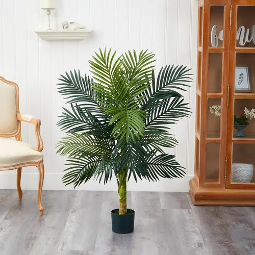 Miniatura 10 de Palmera de areca artificial de caña de oro Nearly Natural