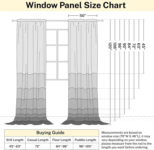 Miniatura 7 de Cortinas de lino 92 pulgadas de largo, juego de 2 paneles con bolsillo para barra, lengüeta trasera, cortinas transparentes para ventanas