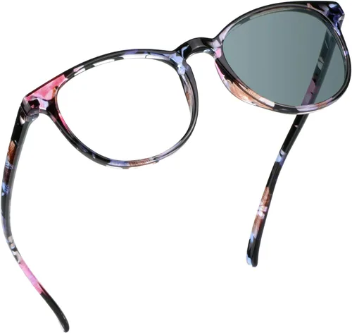 Miniatura 18 de YEIN Lentes de bloqueo de luz azul, lentes de sol grises fotocromáticos, antifatiga ocular, lentes de lectura, lentes para mujeres/hombres, 01-1401