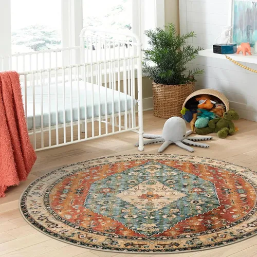 Miniatura 257 de Lahome Alfombra Bohemia Tribal Lavable de 3 x 5, Alfombras Antideslizantes para Entrada, Dormitorio, Sala de Estar, Vintage, Ultra Suave, No