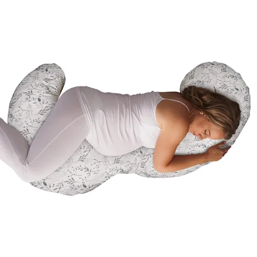 Miniatura 9 de Boppy - Almohada Total de Cuerpo para Embarazo con Algodón Orgánico, Funda Removible Fácil de Colocar en Color Biscuit para Soporte de Cuerpo