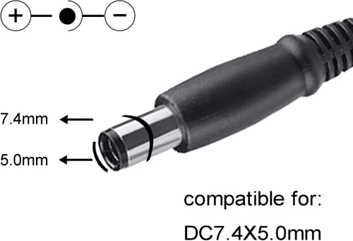 Miniatura 5 de AC Doctor INC 19.5V 4.62A 90W Adaptador de CA Cargador Cable de alimentación para computadora portátil Dell PA-10 PA10 0.291x0.197 in