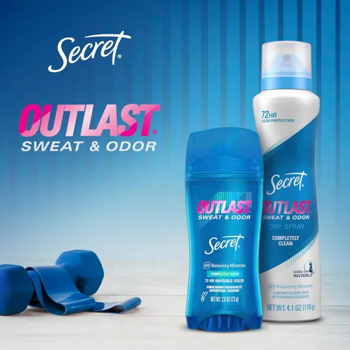 Miniatura 6 de Secret Desodorante antitranspirante para mujer, aroma protector en polvo, gel transparente, Outlast Xtend, 2.6 onzas (paquete de 6)