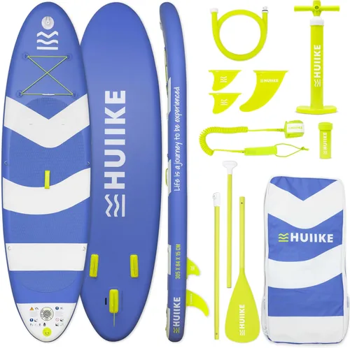 Miniatura 15 de HUIIKE Tabla de Paddle Inflable para Adultos con Accesorios Incluidos, Remo, Aletas, Bomba. Tabla de Stand Up Paddle de Gran Estabilidad
